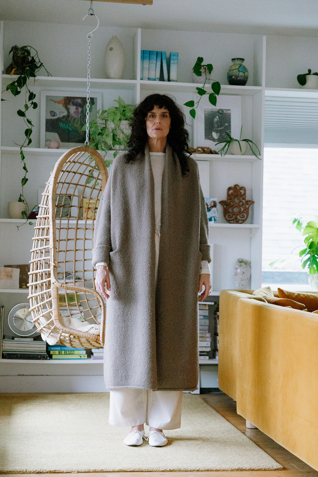 Lauren Manoogian | Long Shawl Cardigan | Tobacco – One of a few