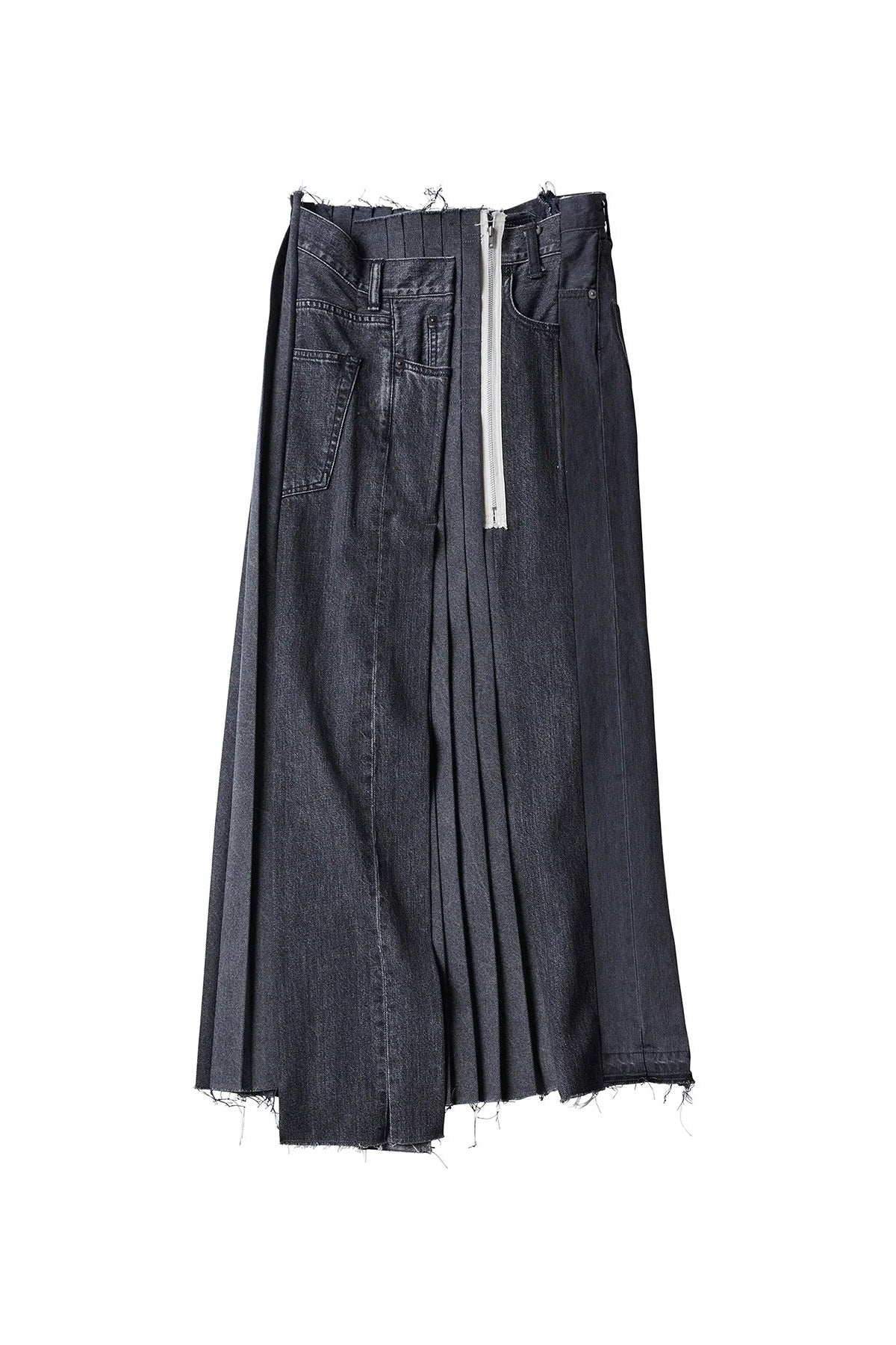 Kuro Remake Denim Mark VI Skirt Black Assorted – One of a few