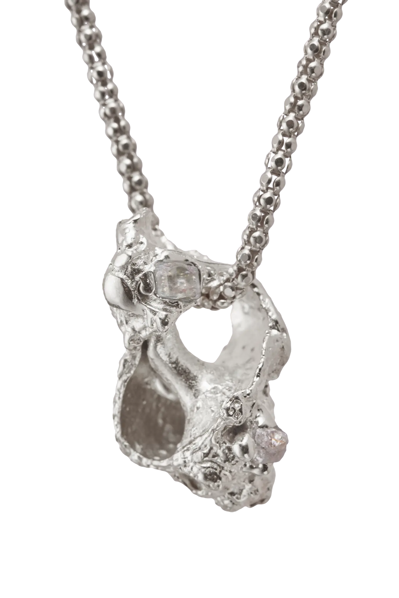 Simuero Una Caracola Bolas ストーンネックレス Simuero | Una Caracola Necklace | Silver – One of a few