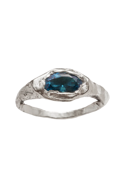 Simuero | Faro Formentor Ring | Silver/Blue – One of a few