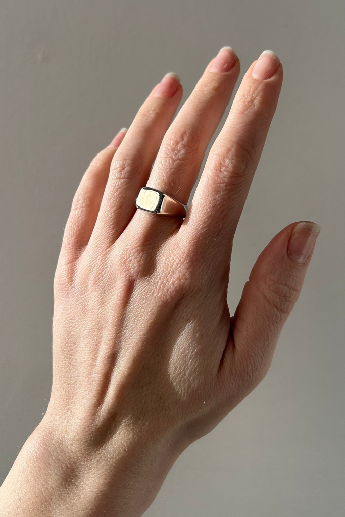 Melodie Borosevich | Square Signet Ring | Silver – One of a few