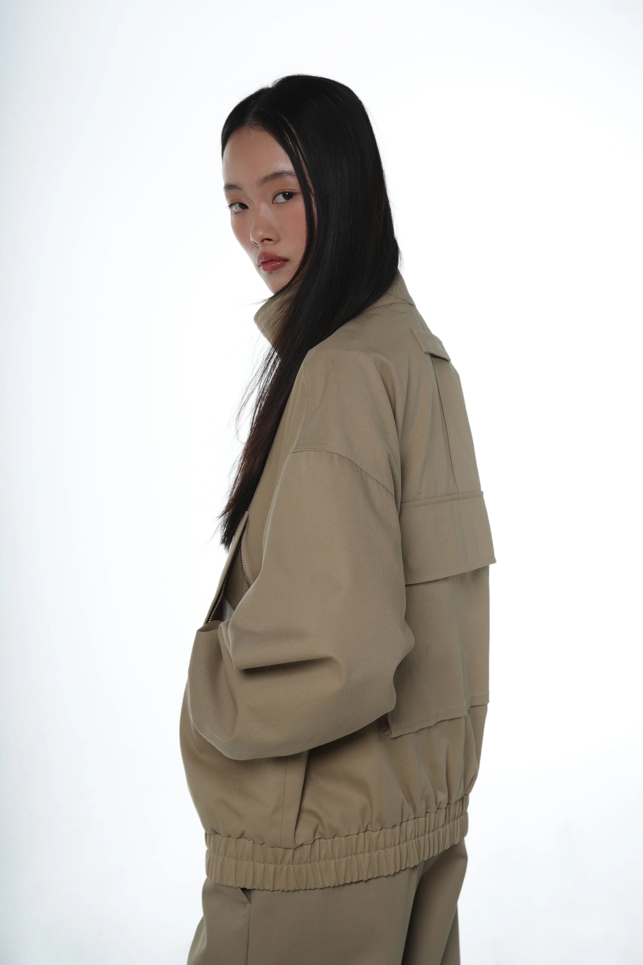 【関税込み】Sandy Liang カーキ Annecy ジャケット Sandy Liang Khaki Annecy Jacket in Black | Lyst