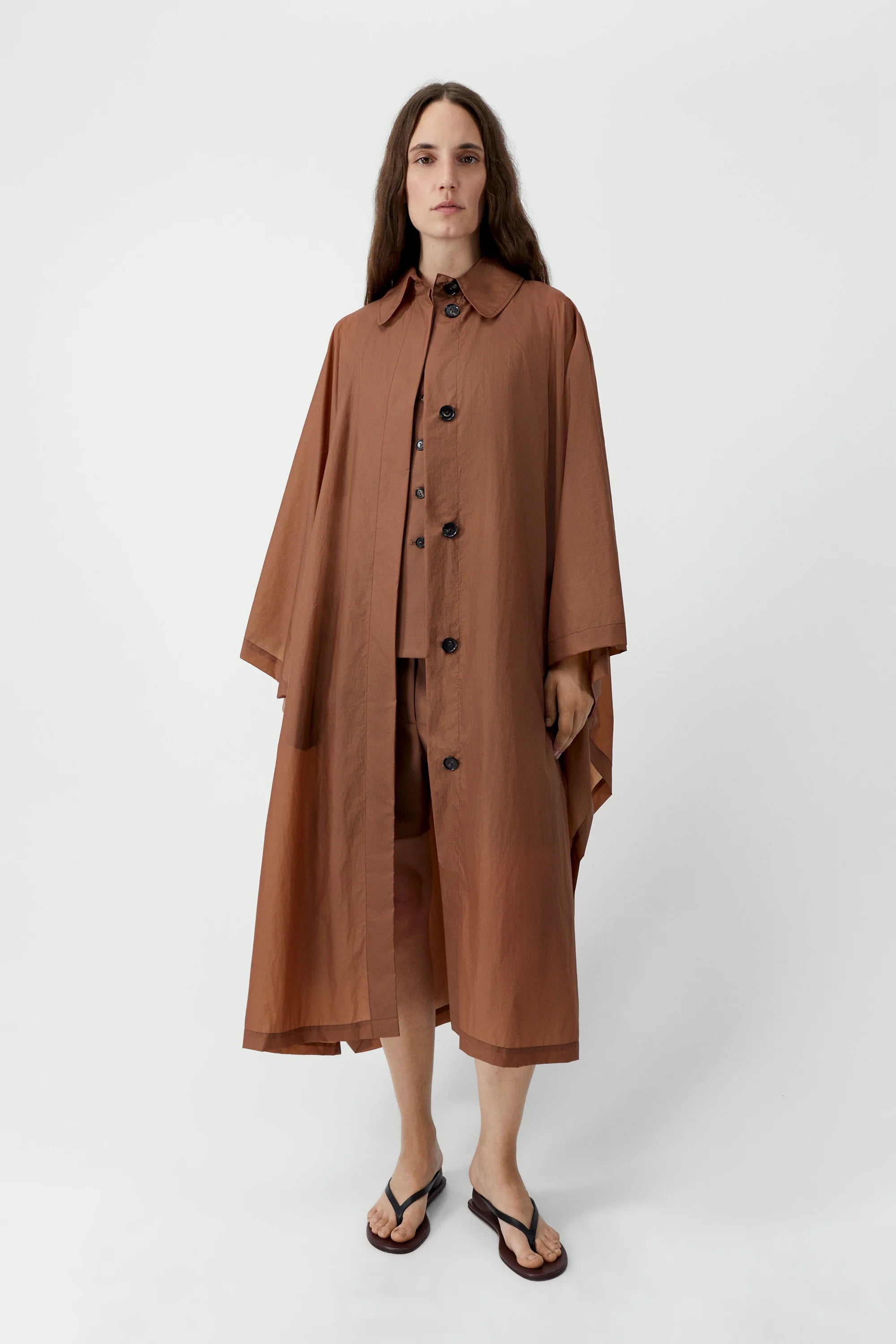 cordera brown dress Cordera Brown Merino Wool Tie Top