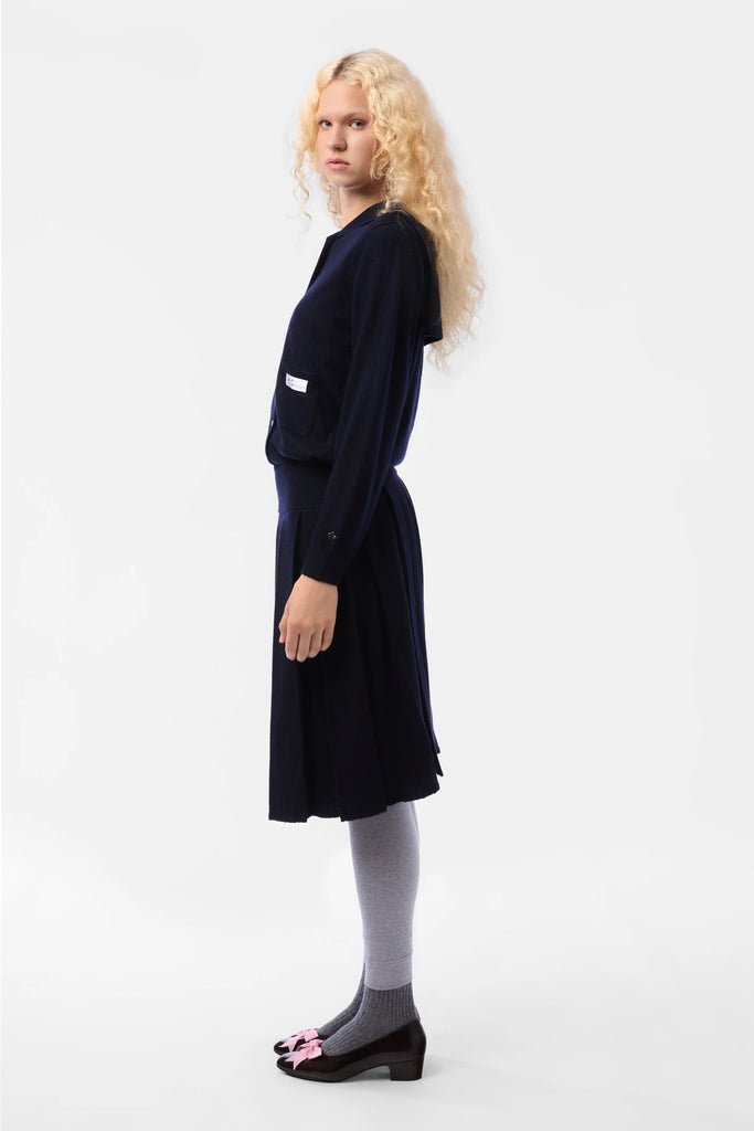 Sandy Liang | Shortcake Knit Dress | Navy – One of a few
