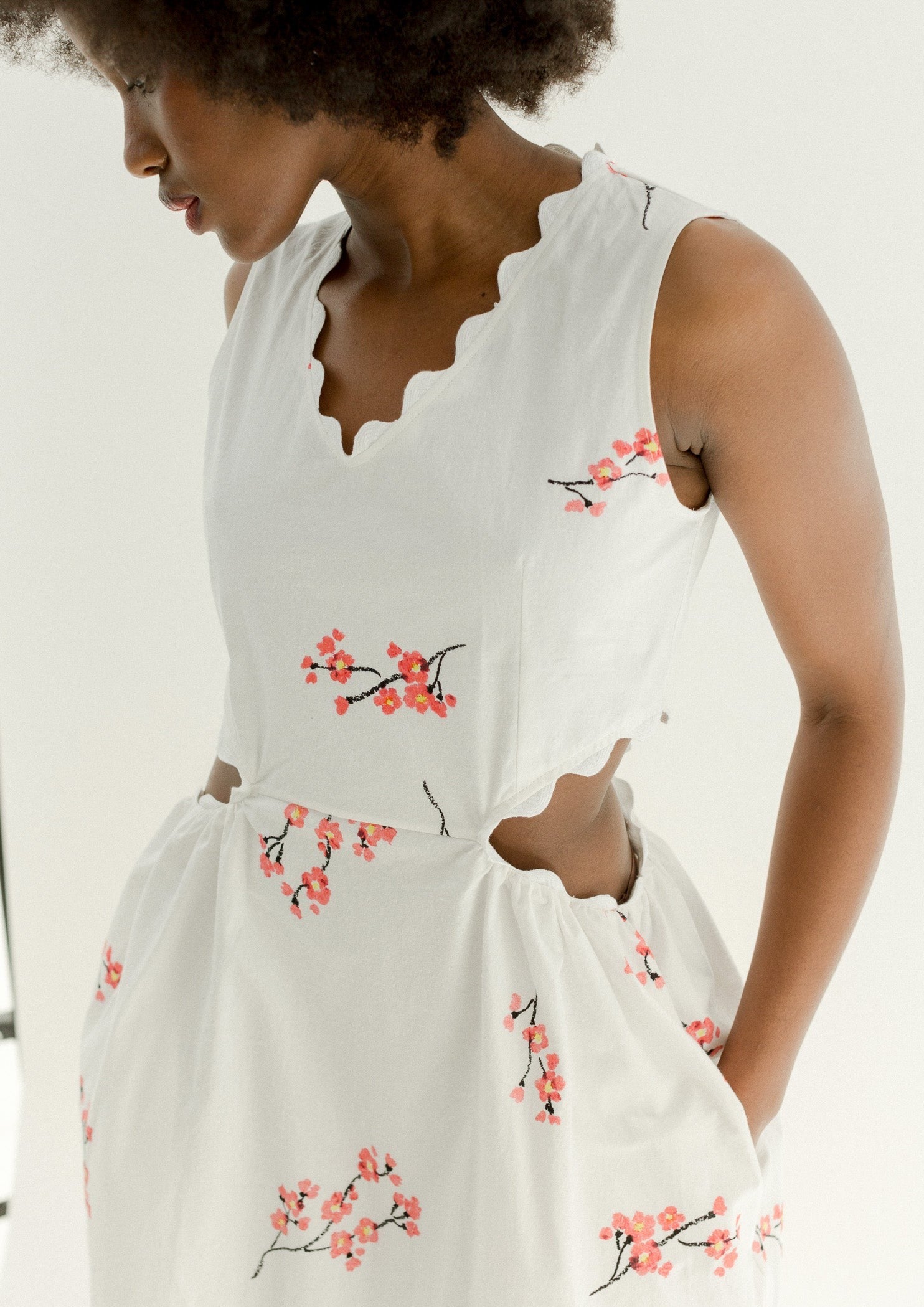 Naya Rea | Tamara Dress | White Floral Print – One of a few