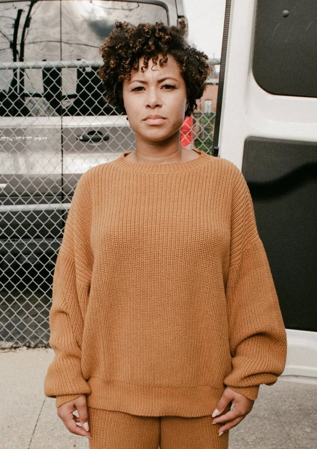 Baserange | Mea Pullover | Burnt Yellow